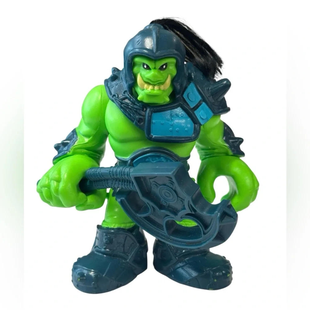 Fisher Price Imaginext Castle Green Ogre Troll Figure Toy ORC Figure Axe Weapon